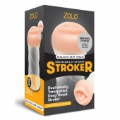 Мастурбатор-ротик ZOLO DEEP THROAT - Zolo - в Сургуте купить с доставкой