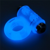 Голубое, светящееся в темноте эрекционное виброкольцо Lumino Play Vibrating Penis Ring - Lovetoy - в Сургуте купить с доставкой