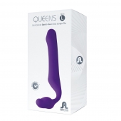 Фиолетовый безремневой страпон Queens L - Adrien Lastic - купить с доставкой в Сургуте