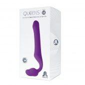 Лиловый безремневой страпон Queens M - Adrien Lastic - купить с доставкой в Сургуте