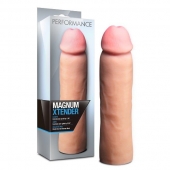 Телесная фаллическая насадка на пенис Magnum Xtender - 23 см. - Blush Novelties - в Сургуте купить с доставкой