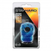 Голубое эрекционное виброкольцо Reusable 5 Function Cock Ring - Blush Novelties - в Сургуте купить с доставкой