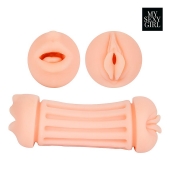 Двусторонний мастурбатор - ротик и вагина - Bior toys - в Сургуте купить с доставкой