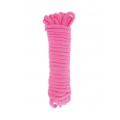 Розовая веревка для связывания Sweet Caress Rope - 10 метров - Sweet Caress - купить с доставкой в Сургуте