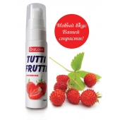 Гель-смазка Tutti-frutti с земляничным вкусом - 30 гр. - Биоритм - купить с доставкой в Сургуте