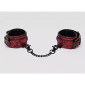 Красно-черные наручники Reversible Faux Leather Wrist Cuffs - Fifty Shades of Grey - купить с доставкой в Сургуте