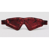 Двусторонняя красно-черная маска на глаза Reversible Faux Leather Blindfold - Fifty Shades of Grey - купить с доставкой в Сургуте