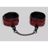 Красно-черные оковы Reversible Faux Leather Ankle Cuffs - Fifty Shades of Grey - купить с доставкой в Сургуте