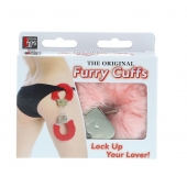 Металлические наручники с розовой меховой опушкой METAL HANDCUFF WITH PLUSH PINK - Dream Toys - купить с доставкой в Сургуте