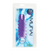Закрытая фиолетовая насадка с пупырышками SAMURAI PENIS SLEEVE PURPLE - 14,5 см. - NMC - в Сургуте купить с доставкой