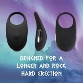 Черное эрекционное виброкольцо Thor Cockring - FeelzToys - в Сургуте купить с доставкой