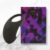 Черное эрекционное виброкольцо Thor Cockring - FeelzToys - в Сургуте купить с доставкой