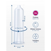 Презервативы MY.SIZE размер 64 - 3 шт. - My.Size - купить с доставкой в Сургуте