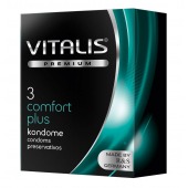Контурные презервативы VITALIS PREMIUM comfort plus - 3 шт. - Vitalis - купить с доставкой в Сургуте