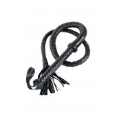 Длинный кожаный кнут с хлопушками на конце - ToyFa - купить с доставкой в Сургуте