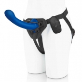 Синяя насадка Remote Control P-Spot G-Spot с черными трусиками - 20 см. - Pegasus - купить с доставкой в Сургуте