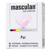 Супертонкие презервативы Masculan Pur - 3 шт. - Masculan - купить с доставкой в Сургуте
