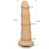 Телесная насадка Harness - 15,8 см. - LOVETOY (А-Полимер) - купить с доставкой в Сургуте