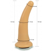 Телесная гладкая насадка Harness - 13,3 см. - LOVETOY (А-Полимер) - купить с доставкой в Сургуте