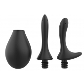 Черный анальный душ Nexus Anal Douche Set с 2 сменными насадками - Nexus Range - купить с доставкой в Сургуте