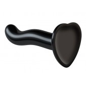 Черный фаллоимитатор-насадка Strap-On-Me P G spot Dildo size S - 16,4 см. - Strap-on-me - купить с доставкой в Сургуте