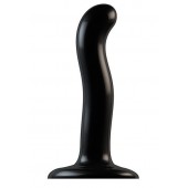 Черный фаллоимитатор-насадка Strap-On-Me P G spot Dildo size S - 16,4 см. - Strap-on-me - купить с доставкой в Сургуте