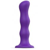 Фиолетовая насадка Strap-On-Me Dildo Geisha Balls size M - Strap-on-me - купить с доставкой в Сургуте