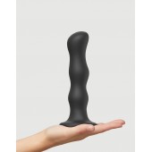 Черная насадка Strap-On-Me Dildo Geisha Balls size XL - Strap-on-me - купить с доставкой в Сургуте