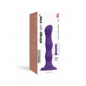 Фиолетовая насадка Strap-On-Me Dildo Geisha Balls size XL - Strap-on-me - купить с доставкой в Сургуте
