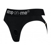 Черные трусики для насадок Heroine Lingerie Harness - size S - Strap-on-me - купить с доставкой в Сургуте