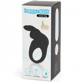 Черное эрекционное виброкольцо Happy Rabbit Rechargeable Rabbit Cock Ring - Happy Rabbit - в Сургуте купить с доставкой