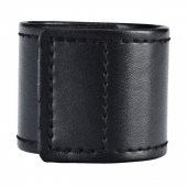 Хомут-утяжка для мошонки из искусственной кожи на липучке VELCRO BALL STRETCHER- 4 см. - BlueLine - в Сургуте купить с доставкой