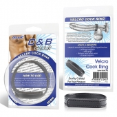 Кольцо на пенис из искусственной кожи на липучке VELCRO COCK RING - 5 см. - BlueLine - в Сургуте купить с доставкой