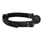 Черный кляп-шарик BALL GAG DIAMOND - Dream Toys - купить с доставкой в Сургуте