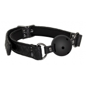 Черный кляп-шарик BALL GAG DIAMOND - Dream Toys - купить с доставкой в Сургуте