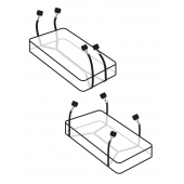 Фиксаторы для кровати WRAPAROUND MATTRESS RESTRAIN - Pipedream - купить с доставкой в Сургуте