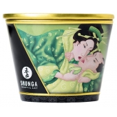 Массажная свеча Exotic Green Tea с ароматом зелёного чая - 170 мл. - Shunga - купить с доставкой в Сургуте