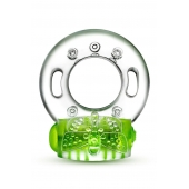 Зеленое эрекционное виброкольцо Arouser Vibrating C-Ring - Blush Novelties - в Сургуте купить с доставкой