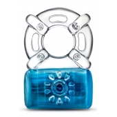 Синее эрекционное виброкольцо Pleaser Rechargeable C-Ring - Blush Novelties - в Сургуте купить с доставкой