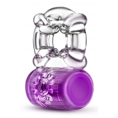 Фиолетовое эрекционное виброкольцо Pleaser Rechargeable C-Ring - Blush Novelties - в Сургуте купить с доставкой