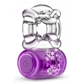Фиолетовое эрекционное виброкольцо One Night Stand Vibrating C-Ring - Blush Novelties - в Сургуте купить с доставкой