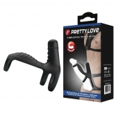 Черная вибронасадка на пенис Vibrating Penis Sling - Baile - в Сургуте купить с доставкой