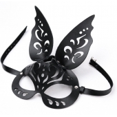 Черная ажурная маска  Зайка  с ушками - Crazy Handmade - купить с доставкой в Сургуте