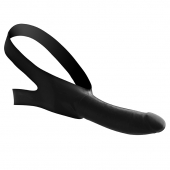 Черный кляп-страпон Masters Mini Face Fuck Strap-On - 14 см. - XR Brands - купить с доставкой в Сургуте