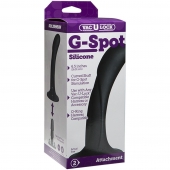 Черная изогнутая насадка Vac-U-Lock G-Spot - 16,5 см. - Doc Johnson - купить с доставкой в Сургуте