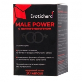 Капсулы для мужчин Erotichard male power с пантогематогеном - 20 капсул (0,370 гр.) - Erotic Hard - купить с доставкой в Сургуте
