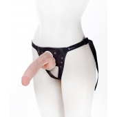 Реалистичный фаллос на поясе Harness - 20,5 см. - LOVETOY (А-Полимер) - купить с доставкой в Сургуте
