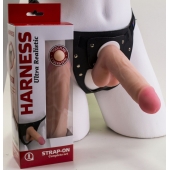 Страпон в подарочной упаковке: трусики с плугом и фаллоимитатор-насадка - 16 см. - LOVETOY (А-Полимер) - купить с доставкой в Сургуте