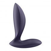 Фиолетовый анальный вибростимулятор Power Plug - Satisfyer - в Сургуте купить с доставкой