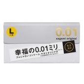 Презервативы Sagami Original 0.02 L-size увеличенного размера - 5 шт. - Sagami - купить с доставкой в Сургуте
